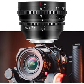 Photoelectric 12mm T2.9 Vision Cine Lens MFT APS-C Micro Four Thirds