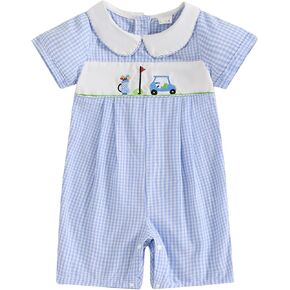 Baby Golf Outfit Newborn Baby Boy Clothes Short Sleevee Baby Jumpsuit Bubble Romper Infant Spring Summer Clothing