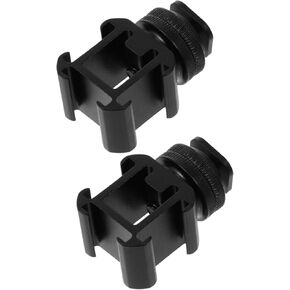 NUOBESTY 2sets Hot Shoe Base Adapter for Cameras Versatile Mount for Light Microphone Multi-Functional Accessories for Photography and Videography