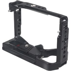 BGNing A6700 Camera Cage Rig Stabilizer Compatible with Sony A6700 DSLR Camera Video Cage with Cold Shoe Mount 1/4 3/8 Thread Arri Locating Holes (Cage Only)