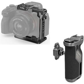 SMALLRIG Camera Half Cage & Rotating Side Handle for Sony Alpha 7R V/IV/S III/1/IV with Quick Release & NATO Rail