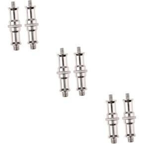3Sets Flash Light Stand Screw Adapter Male Adapter 1/4 to 3/8 SPIGOT THEERT THEAR