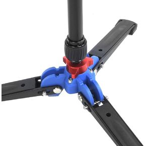 A555M 2 Camera Monopod, 6 Section Telescopic, Adjustable Height, Aluminum Alloy Material, Anti Skid Handle, 3D Anti Skid Bearing Platform, 10kg Load Bearing