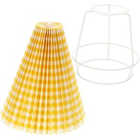 POPETPOP Set of Lampshade Accessories Plicated Velvet Fit Lamps Easy to Install Personalized Room Decoration