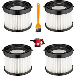 4 حزمة 49-90-0160 مرشحات فراغ استبدال متوافقة مع Milwaukee M18 Compact Vacuum 0882-20 | يناسب الجزء #49-90-0160 | HEPA Dust Filter 49-90-1951