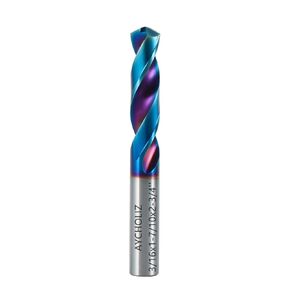 ‌AYCHOLIZ 1/8" Carbide CNC Drill Bit - 55 HRC 120° Point, Straight Shank Short-Length for Hardened Steel/Cast Iron, CNC Machines Only (Not for Hand Drills)