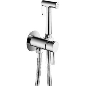 Handheld Bidet Sprayer for Toilet Wall Mounted Cloth Diaper Sprayer Kit Brass Bidet Sprayer Set Single Handle Toilet Bidet Sprayer Kit with 150cm Shower Hose,Gray(Gray)