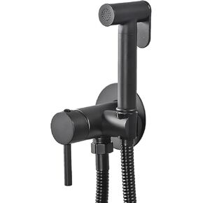 Handheld Bidet Sprayer for Toilet, Baby Cloth Diaper Sprayer Hot and Cold Water Toilet Sprayer Wall Mounted Brass Handheld Sprayer Kit for Personal Hygiene Cleaning,Brushed Gold(Gold)