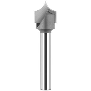 1/4" Shank Point Cutting Roundover Router Bit 1/4" Radius, 1/2" Cutting Diameter Carbide Tipped Round Over Beading Bits for CNC Router Woodworking Carving/Engraving Tool