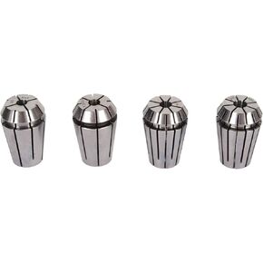 4Pcs 4 Jaw Spring Collet Chuck Set, Carbon Steel, for CNC Engraving Machines, Milling Lathes, Installation, Widely Used in Machining Centers, Durably and
