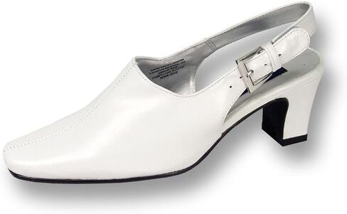 Peerage Zoe Women Wide Width Leather Slingback Nice Dress Pumps in Saudi Arabia