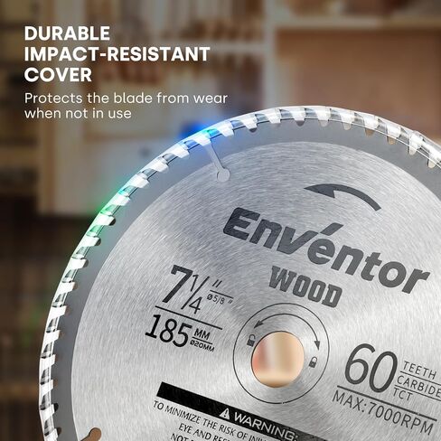Enventor 3 Pack 3-3/8 Inch (85mm) Mini Circular Saw Blade for Mini Circular Saw, 24T Saw Blade Arbor Size 2/5-inch (10mm) for Wood, Plastic Cutting in Saudi Arabia