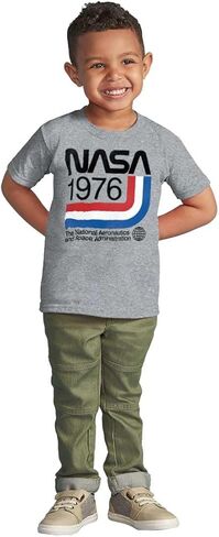 Classic America NASA 1976 Worm Logo Toddler Boy Girl T Shirt in Kuwait