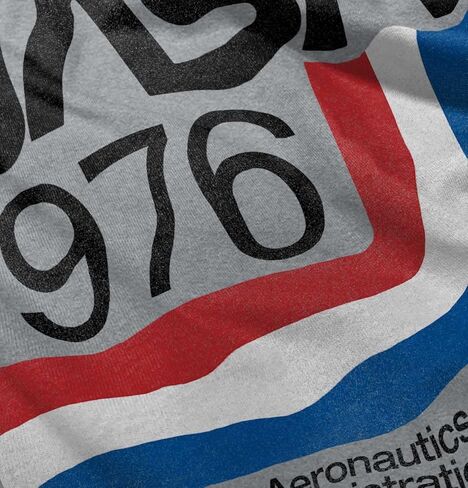 Classic America NASA 1976 Worm Logo Toddler Boy Girl T Shirt in Kuwait