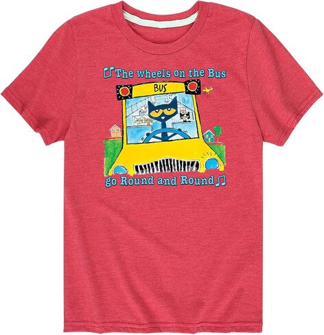Pete the Cat - Wheels On The Bus -Toddler Graphic T-Shirt in Saudi Arabia