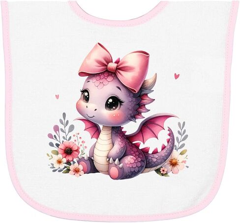 فتيات inktastic Baby Dragon Baby Terry Cloth Bib in Kuwait