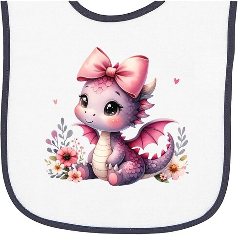 فتيات inktastic Baby Dragon Baby Terry Cloth Bib in Kuwait