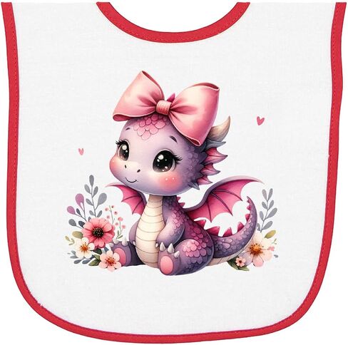 فتيات inktastic Baby Dragon Baby Terry Cloth Bib in Kuwait