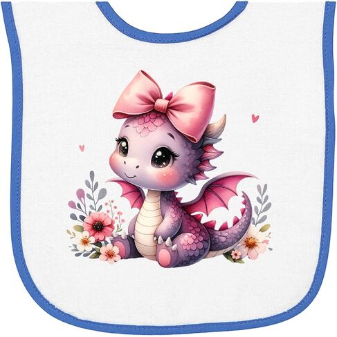 فتيات inktastic Baby Dragon Baby Terry Cloth Bib in Kuwait