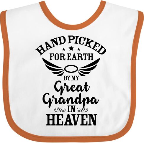 تم اختيار Inktastic Handpicted for Earth بواسطة جدي العظيم في Heaven Baby Bib in Kuwait
