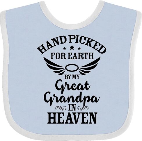 تم اختيار Inktastic Handpicted for Earth بواسطة جدي العظيم في Heaven Baby Bib in Kuwait