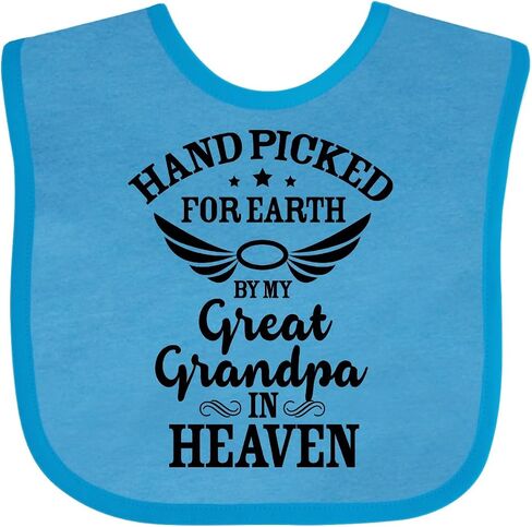 تم اختيار Inktastic Handpicted for Earth بواسطة جدي العظيم في Heaven Baby Bib in Kuwait