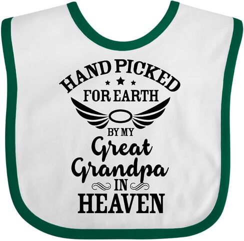 تم اختيار Inktastic Handpicted for Earth بواسطة جدي العظيم في Heaven Baby Bib in Kuwait