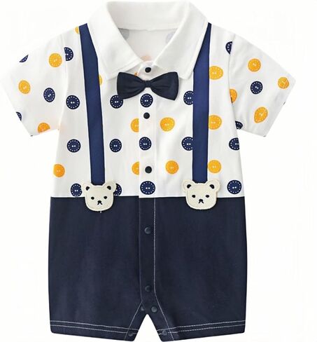 Ohrwurm Baby Boys Girls Romper Cartoon Printed Short Sleeve One-Piece Beach Outfit Summer Clothes in Kuwait
