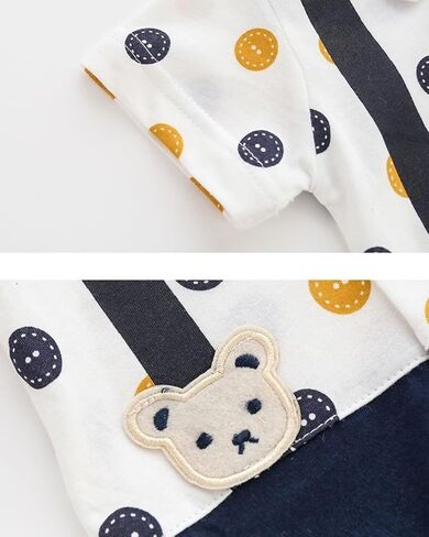 Ohrwurm Baby Boys Girls Romper Cartoon Printed Short Sleeve One-Piece Beach Outfit Summer Clothes in Kuwait
