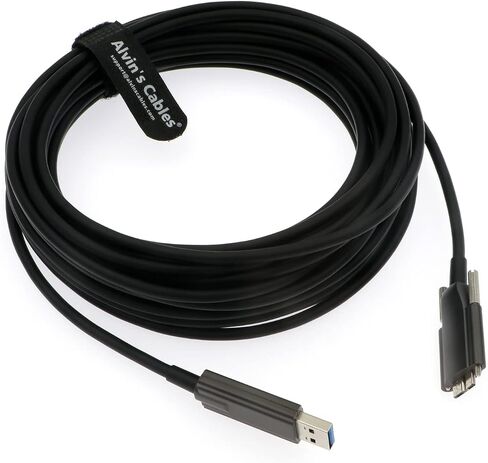 كابلات Alvin USB 3.0 إلى Micro-B ألياف ألياف-قابلية لبيتيكات لسان باسلر ACE كاميرا القفل Micro-B إلى النوع من النوع من أجل الكاميرا الصناعية 10M | 32.8 قدم in Kuwait