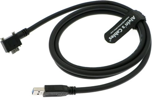 كابلات Alvin USB 3.0 إلى Micro-B ألياف ألياف-قابلية لبيتيكات لسان باسلر ACE كاميرا القفل Micro-B إلى النوع من النوع من أجل الكاميرا الصناعية 10M | 32.8 قدم in Kuwait
