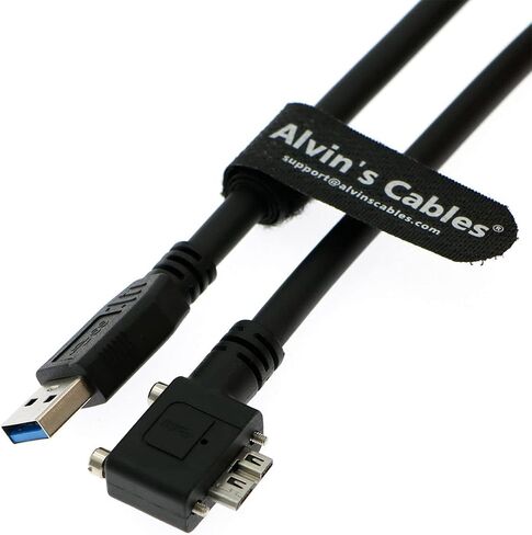 كابلات Alvin USB 3.0 إلى Micro-B ألياف ألياف-قابلية لبيتيكات لسان باسلر ACE كاميرا القفل Micro-B إلى النوع من النوع من أجل الكاميرا الصناعية 10M | 32.8 قدم in Kuwait