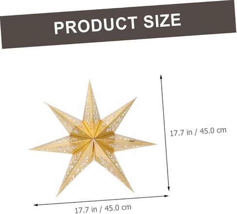 Uonlytech 3pcs Star Paper Lamp Shades Ceiling Hanging Lamp Cover for Bedroom Kitchen Office Holiday Celebrations Creates Beautiful in Saudi Arabia