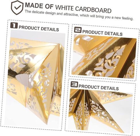 Uonlytech 3pcs Star Paper Lamp Shades Ceiling Hanging Lamp Cover for Bedroom Kitchen Office Holiday Celebrations Creates Beautiful in Saudi Arabia