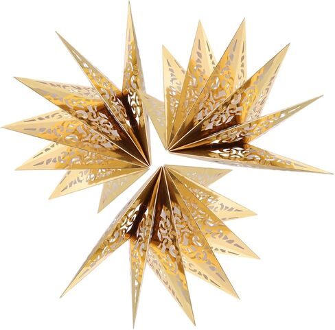 Uonlytech 3pcs Star Paper Lamp Shades Ceiling Hanging Lamp Cover for Bedroom Kitchen Office Holiday Celebrations Creates Beautiful in Saudi Arabia