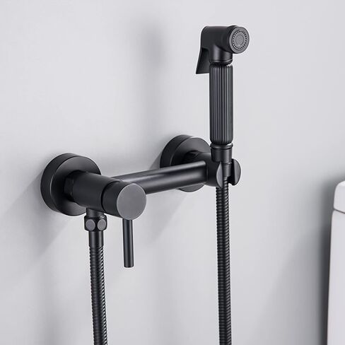 بخاخ النحاس النحاس المحمول باليد براش رشيق حفاضات القماش المحمولة للماء الساخن والبارد portablefaucet غسل الأنثى سهل التثبيت ، رمادي (GRIS) in Kuwait