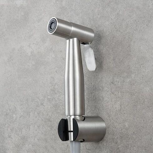 HandheldSprayer Wall Supercharge Cloth Diaper Sprayer Kit Stainless SteelSprayer for Toilet Spray Attachment with Hose for Feminine Wash,Brushed(Brushed) in Saudi Arabia