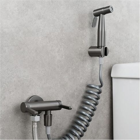 HandheldSprayer Wall Supercharge Cloth Diaper Sprayer Kit Stainless SteelSprayer for Toilet Spray Attachment with Hose for Feminine Wash,Brushed(Brushed) in Saudi Arabia