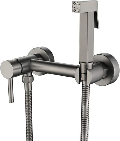 Sprayer Brass HandheldSprayer for Toilet Gun Gray Portable Baby Cloth Diaper Sprayer for Hot and Cold Water PortableFaucet withHose for Feminine Wash, Pet Washing,B(A) in Saudi Arabia