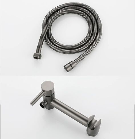 Sprayer Brass HandheldSprayer for Toilet Gun Gray Portable Baby Cloth Diaper Sprayer for Hot and Cold Water PortableFaucet withHose for Feminine Wash, Pet Washing,B(A) in Saudi Arabia