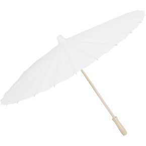 Blank Oiled Paper Umbrella for Graffiti and Hand-Painted Designs Parasol for Weddings Parties and Photography Props Sturdy Frame