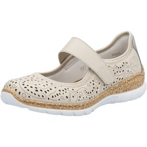 Rieker N4299 Nikita Women's Mary Janes - Adjustable Stap for a Secure Fit - Flexible & Lightweight Shock-Absorbing Wedge Heel - Comfort & Support for All Day Walking