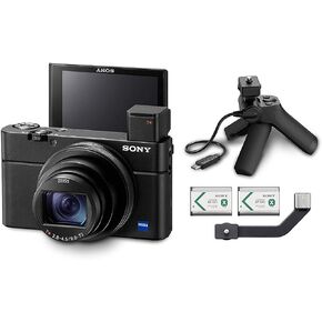 Sony RX100 VII Premium Compact Camera with Grip and 2 Batteries (DSCRX100M7G)