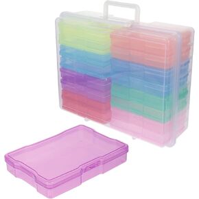 1 Set Photo Box Storage Cases Task Boxes for Special Education Photo Storage Case Colorful Pp
