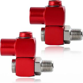 2 Pack Swivel Air Fittings 1/4" NPT 360 Degree Swivel Air Hose Connector Air Hose Fittings, 1/4" NPT Male and Female Threads Air Fittings and Pneumatic Tool Adapter Portable Air Tool Adapter