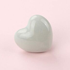 Ceramic Handle Children's Room Handle Simple Cabinet Drawer Handle Love Heart Shaped Handle Furniture Accessories - (Color: grey)