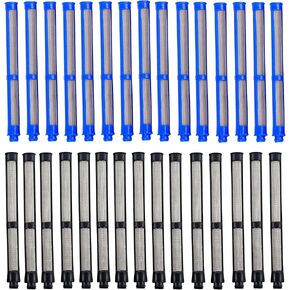 60 & 100 Mesh Airless Paint Sprayer Gun Filters (30-Pack) - Compatible with Graco Contractor PC, Contractor II FTx Spray Guns - High-Performance Replacement Filters (15pk 287032 & 15pk 287033)