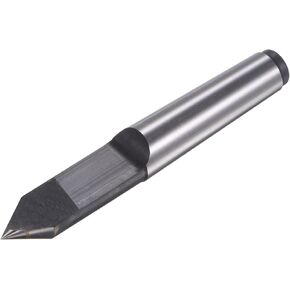 HARFINGTON MT3 Tungsten Steel Prolonged Half Notched Lathe Dead Center Morse Taper 3MT 60 Degree Lathe Drill Tool for Woodworking Woodturning