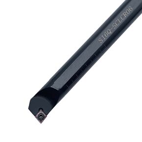 5/8" S16Q- SCLCR06 Boring bar + 1PC CCMT21.51 Carbide Insert Lathe Internal Turning & Profiling Tool Holder 93° Holder Lathe Cutting Tools for 80° Carbide Inserts
