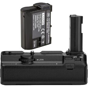 BM Premium Battery Grip Kit for Nikon Z5, Z6, Z6 II, Z7, Z7 II Cameras- Includes Qty 1 EN-EL15C Battery + MB-N10 Battery Grip Replacement